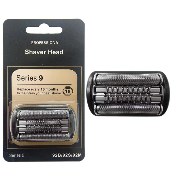 Electric Shaver Head Replacement Part 92B Black, Suitable for Bra-un