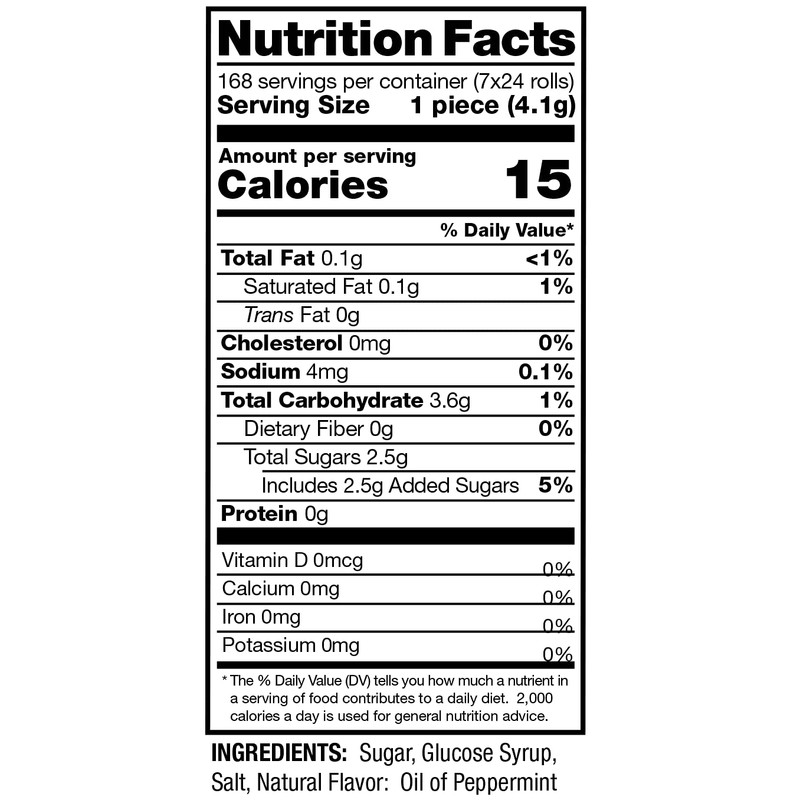 Reed’s Peppermint Candy Rolls | Traditional Peppermint Hard Candy |