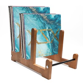 Vinyl Record Stand, Vinyl Record Storage, Brochure Holder, Vinyl Record Holder Stand, Wooden Holder, Magazines, Books - Vinyl Record Decoration Shelf