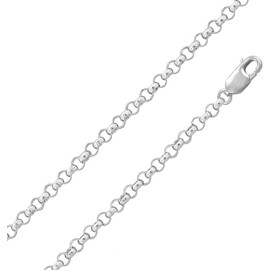 925 Sterling Silver Anklets For Women, Ankle Bracelets for Women, Basic Chain Link Anklets For Women, Rope Chain, Curb Chain Anklet, Figaro Chain (Rolo chain, 9.00)
