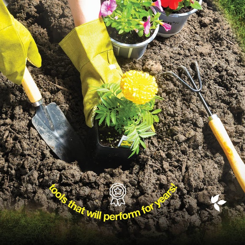 Gardening Tools Set of 10 - Complete Heavy Duty Garden