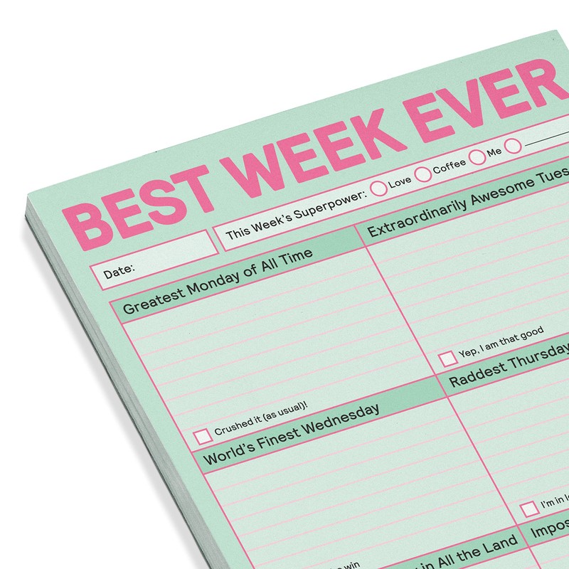 Knock Knock Best Week Ever Pad (Pastel Version)