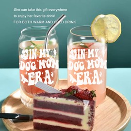 wangxitumug In My Dog Mom Era Glass Cups, Cute Pet Lover Gifts for Women - Funny Birthday, Mothers Day Gifts for Dog Mom, Grandma Sister Daughter Nana Friend Nurse