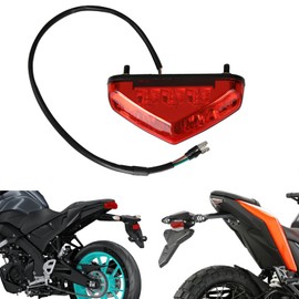DREAMIZER Motorcycle Brake Tail Light, 12V 9 LED E-Approved Motorcycle Stop Running Rear Lamp Taillight Universal for Motorcycles ATV Dirt Bike Scooter.