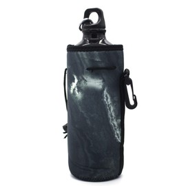 ALEIFLE Water Bottle Carrier,Insulated Neoprene Water Gym Travel Bottle Holder Bag Protector Sleeve Case Pouch Cover 0.6L or 0.75L, Great for Stainless Steel and Plastic Bottles (Black)