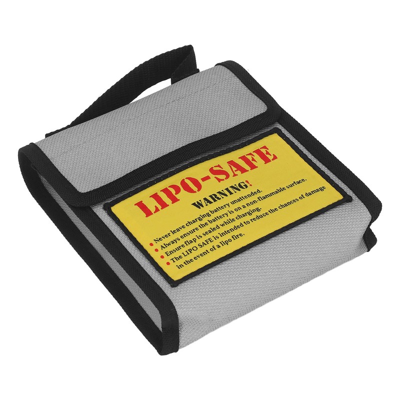 Lipo Battery Safety Bag Grey Fireproof Explosion Proof Battery Guard