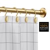 Gold Shower Curtain Hooks, Set of 12, Rust Resistant, Heavy