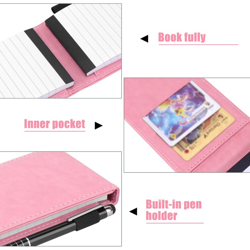 Meetory 11 Pcs Small Pocket Notebook Mini Notepad Set, Included