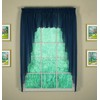 Today's Curtain Emelia Original Voile Swagger Pair 63", Navy, 90"