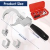 4-in-1 Multifunctional Faucet Wrench Adjustable Double-Ended Water Pipe Spanner with