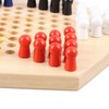 Chinese Checkers Set With Multiple Chess Pieces Wooden Board Interactive