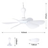 Xindejia USB Powered Small Ceiling Fan 6 Blades Quiet DC