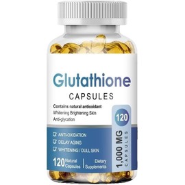 Glutathione 1000mg soft Capsules 120 Count - Premium Antioxidant Support for Cellular Health & Vitality, Naturally Sourced, Non-GMO