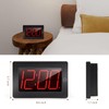 Timegyro LED Digital Wall Clock Battery Operated - Large Display