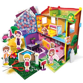 Headu My First Doll's House, Educational Toys for Boys and Girls Ages 4-8 Years Old, Preschool Learning Toys, Teacher Homeschool Supplies, Birthday