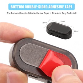 Toulifly Solar Power Car Alarm LED Light, Red, Remote Control, Anti-Theft Device for Car Security System