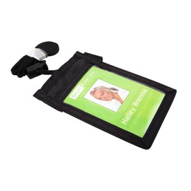 SICURIX Sicurix Id Neck Pouch, Vertical, 3 X 4 3/4, Black