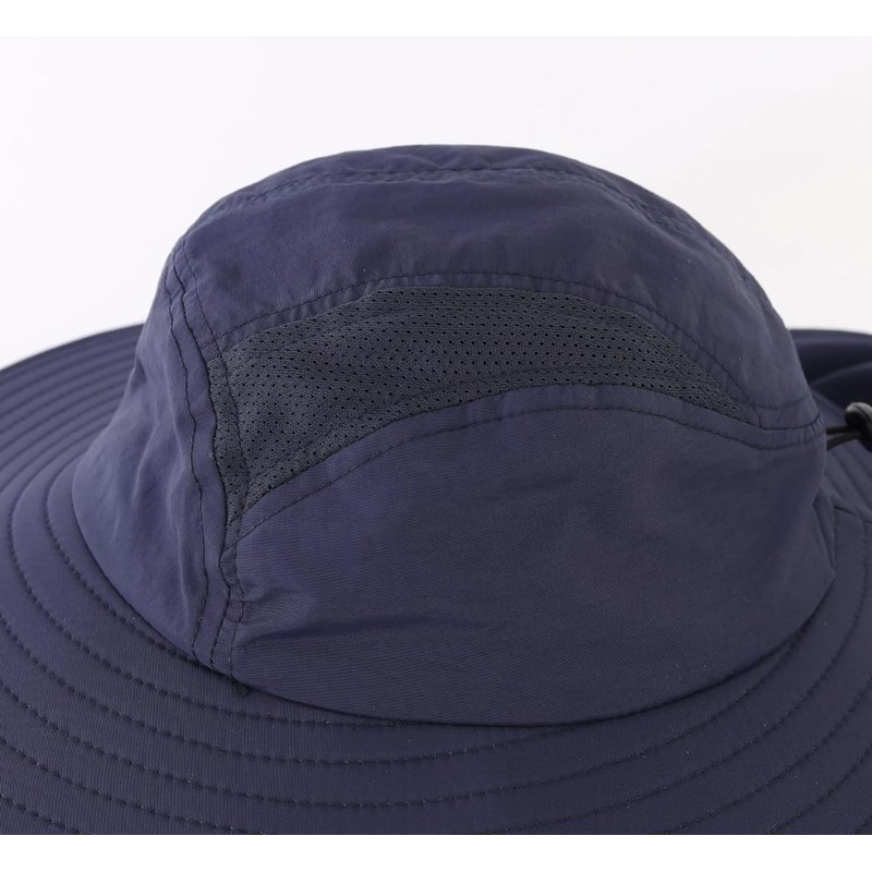 Connectile Outdoor Unisex UPF 50+ Wide Brim Safari Hat Summer
