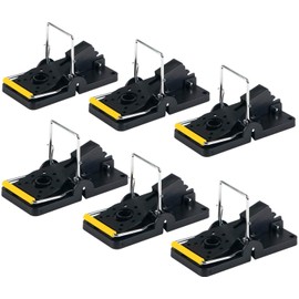 ASPECTEK Large Size Rat Trap, Reusable Rodent Solution, Pack of 6