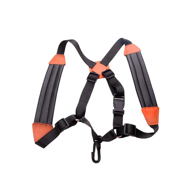 Saxophone Strap Sax Shoulder Strap Adjustable Padded Leather Strap for