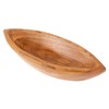 wohnfreuden Teak Wood Bowl Brown Oval 30 cm - Tropical