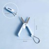 Blue Mini Folding Scissors Portable Foldable Travel Scissors Paper Cutter