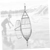 Gatuida Stainless Steel Olive Shape Bait Cage Fishing Trap for