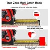 WISEUP Industrial Magnetic Tape Measure with Fractions 1/8 and Metric,Easy