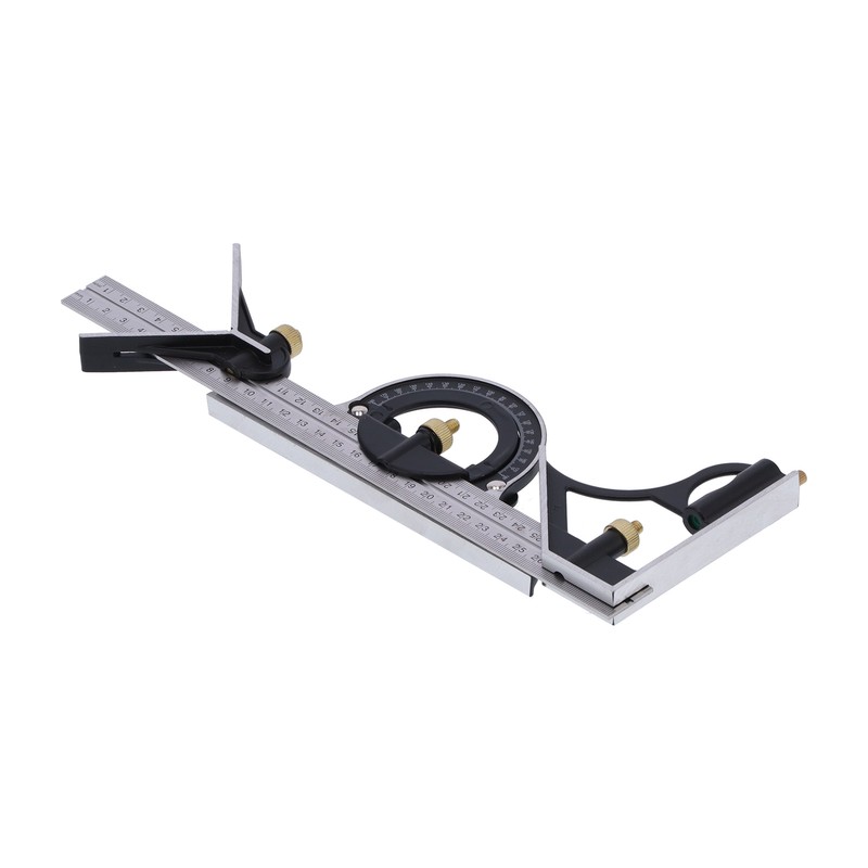 Combination Ruler Stainless Steel Caliper Protractor Angle Guage Woodworking Measure