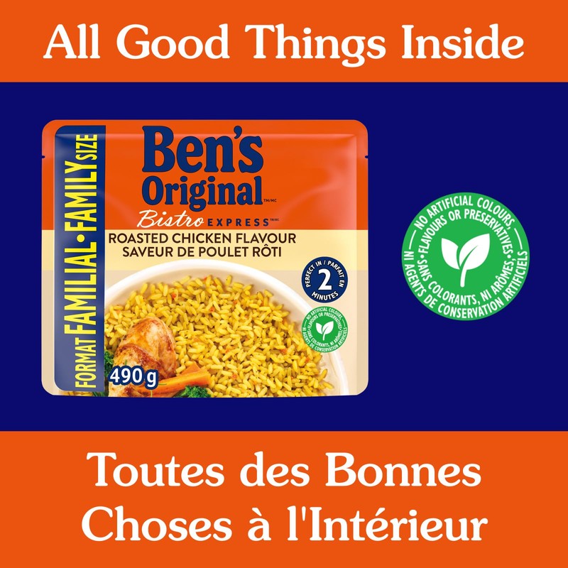 BEN'S ORIGINAL BISTRO EXPRESS Family Size Roasted Chicken Flavour Rice