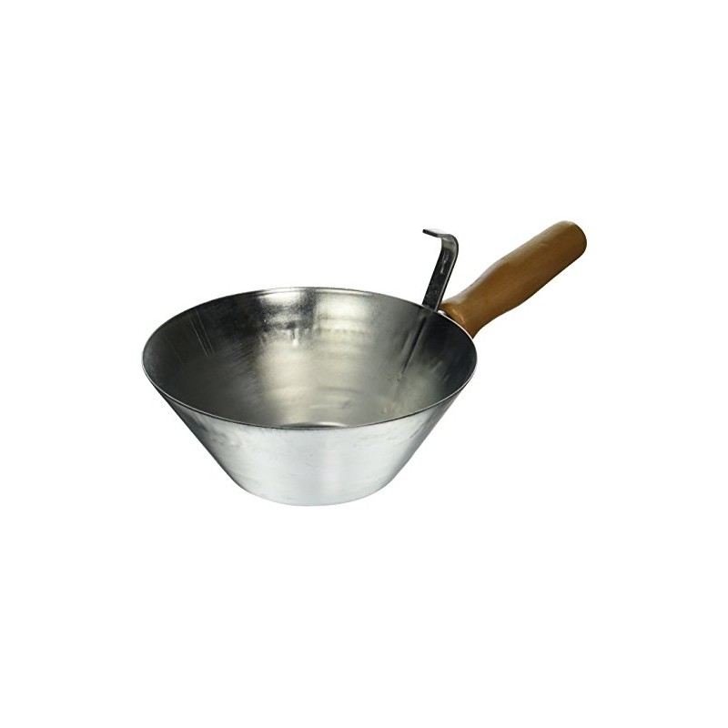 Kraft Tool PL804 Galvanized Steel Bucket Scoop with Wood Handle