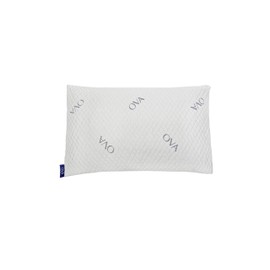 OVA - Queen Size Tri-blend memory foam hypoallergenic pillow, Cooling cover, Firm or Soft Customizable. Machine washable, 100% Made in The U.S.A. 60 Day Risk free trial! (2 Pack, Queen)