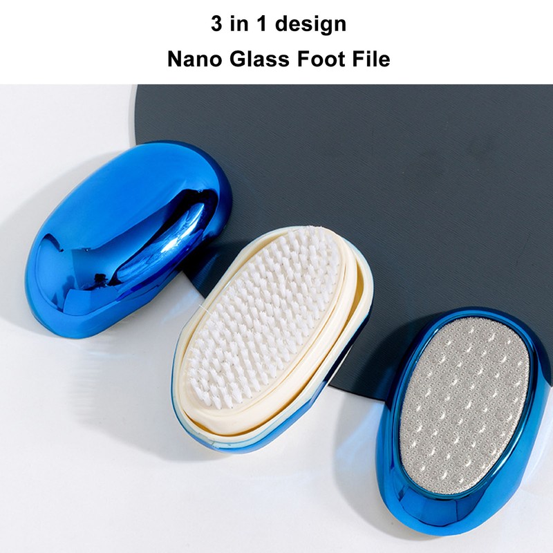 3 in 1 Glass Foot File Callus Remover for Dead