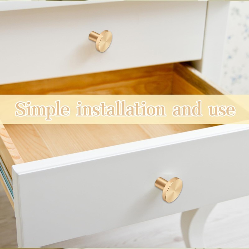 GegXcn 10 PCS Gold Drawer Knobs, Gold Cabinet Knobs, Drawer