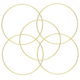 Ciieeo 5pcs Metal Dream Catcher Rings Macrame Hoops for DIY Garland Craft Projects Sturdy Wreath Frame for Handmade Decorations for Dream Catchers Floral Arrangements