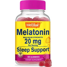 Melatonina 60 Gomitas Dosis Alta 20mg Eg M57 Sabor Berry