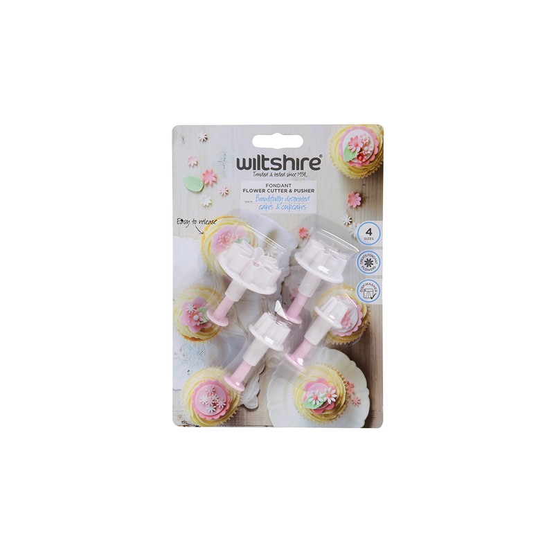 Wiltshire Flower Cutter and Pusher Tool 4 Piece Set