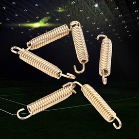 Silencer Hooks, Exhaust Pipe, Spring Hooks, Pack of 6, Stainless Steel Silencer, Exhaust Pipe, Spring Hook for Motorcycle, Scooter, ATV (Gold) for Exhaust Springs, Exhaust Springs, Motorcycle Exhaust