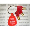 FEO-K1 Elevator Key Fire Service Keys 3 Keys RED Caps