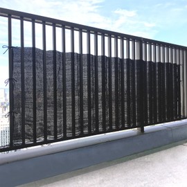 Astro 610-18 Veranda Blinder Sheet, Long, Black, Includes Strings, Sunshade, Ventilated