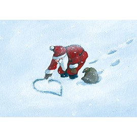 'A6 Postcards Christmas Snow Heart 33066 [• Artist: Inkognito Henrike Wilson