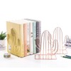 SIPLIV Creative Minimalist Style Bookends Metal Adjustable Books Holder Stand