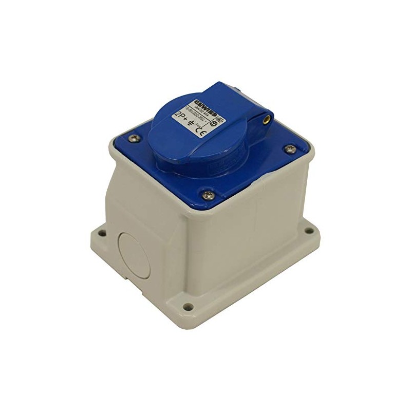Garage Hook Up Socket - 16Amp - Waterproof IP44 -