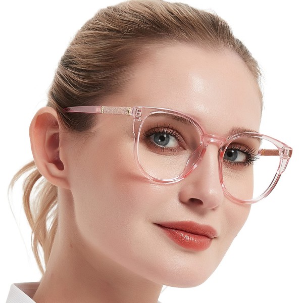 MARE AZZURO Large Bling Reading Glasses 2.25+ Women Trendy Round