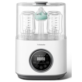 Bottle Sterilizer and Dryer, Felizbebe Large Capacity Steam Baby Bottle Sterilizer, Esterilizador de Biberones, Sterilizer for Bottles, Pacifiers, Pump Parts, Touch Screen & Auto-Off