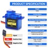 Smraza 20 Pcs SG90 9G Micro Servo Motor Kit for