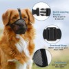 Dog Muzzle with Rounded Mesh and Adjustable Loop, Adjustable Dog