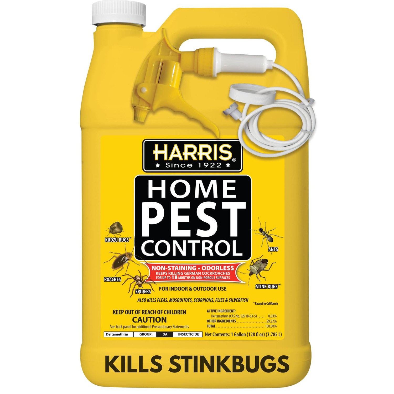 Harris Home Insect Killer, Liquid Gallon Spray with Odorless and Non ...