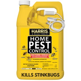 Harris Home Insect Killer, Liquid Gallon Spray with Odorless and Non Staining Residual Formula - Kills Stinkbugs, Ants, Roaches, Spiders, Fleas, Mosquitos, Moths, Scorpions, Flies and Silverfish