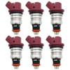 EPSIRMP 75-90-115-200-225 6pcs Set Fuel Injectors Compatible with Mercury Mariner